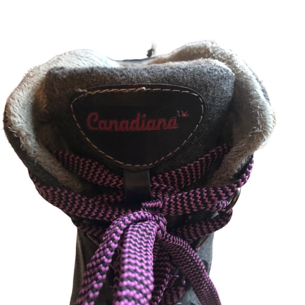 Canadiana Womens 3M Thinsulate -30‎ degrees Winter Lace-up/Lined Boots - size 6 - Picture 5 of 11